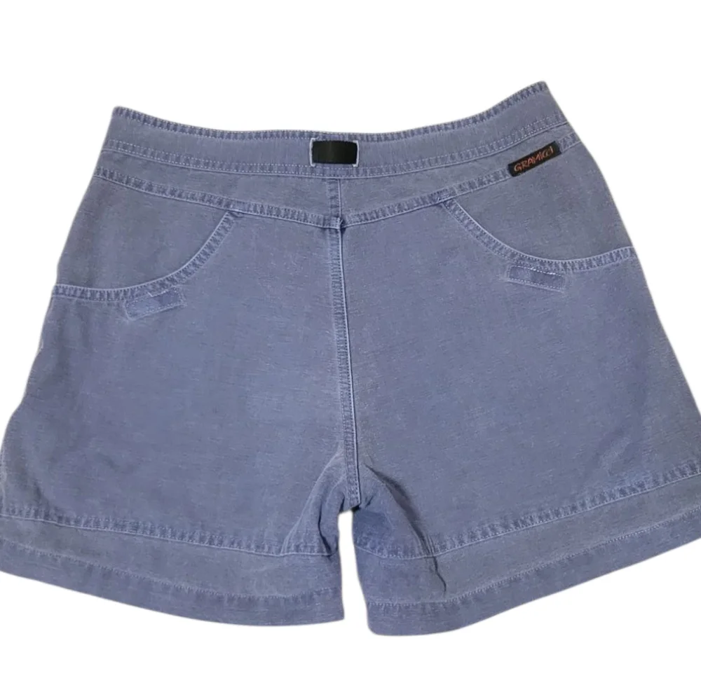 Vintage Gramicci Women's Blue Shorts with Built-In Belt